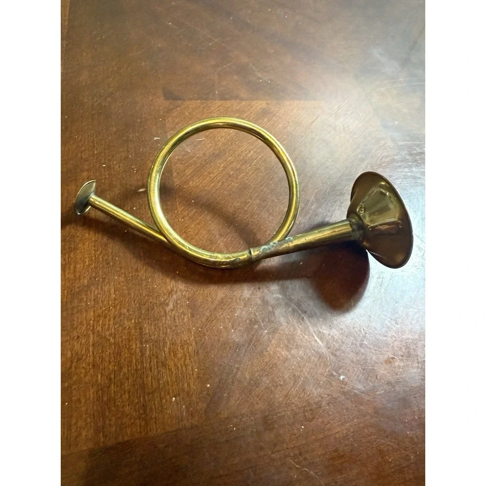 Vintage Brass Bugle Horn Military Hunting‎ Hanging Decoration - India